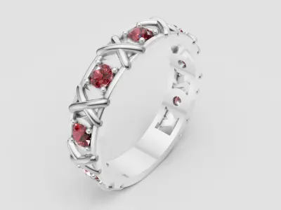 Gold Diamond Ring 3D print model