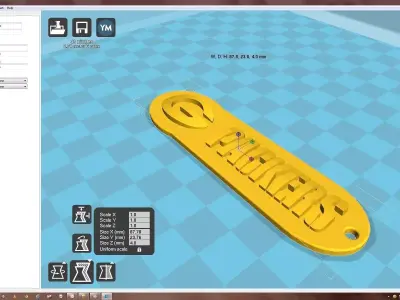 3D printable Green Bay Packers key-chain logo 5 3D model