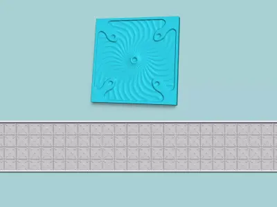 Wall Panel A20 Ornament - Interior Design Decoration 3D print model