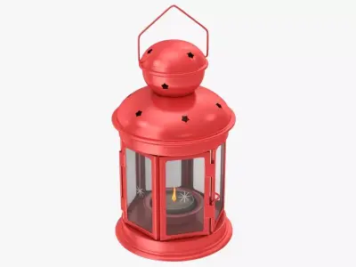 Red Lantern Low-poly 3D model