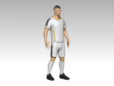 Footballer1 soccer player 3D model