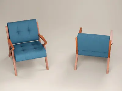 Package Sofa and Armchair with seat  3D model
