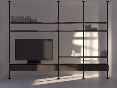 Bookshelf 3D Model 3D model