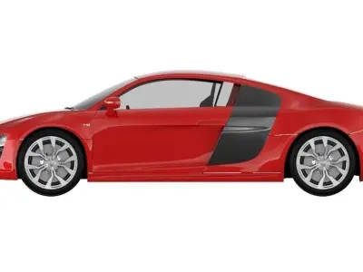 Audi R8 3D Sports Car Luxury vehicle 3D Model 3D model