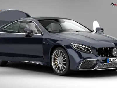 Mercedes S Class Coupe AMG S65 2018  3D model