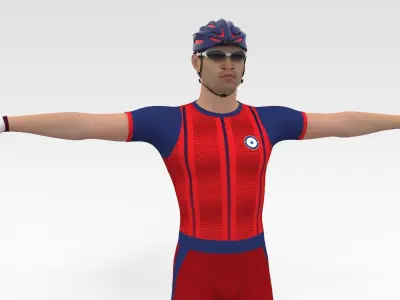 Cyclist 06 3D model