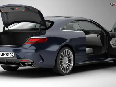 Mercedes S Class Coupe AMG S65 2018  3D model