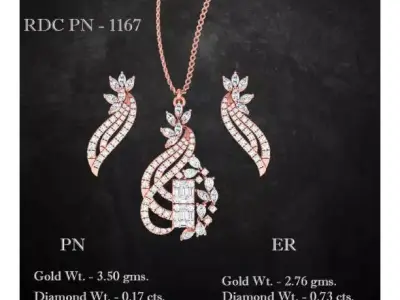 Pendant Earrings combo - 1167 3D print model