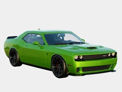 Dodge Challenger SRT 392 2017 Low-poly 3D model