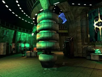 Cyberpunk Vent Pillar  Low-poly 3D model