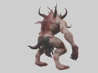 Bloodspattered fiend model 3D model