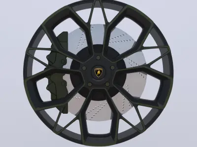 Luxury Car Rim 3D model