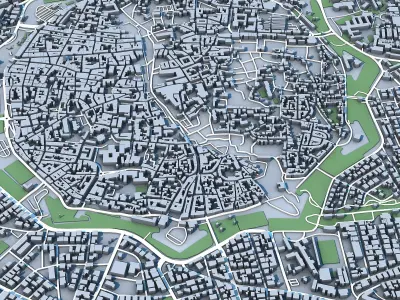 Nicosia City Cyprus 3D model