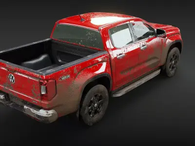 VW Amarok 2024 Style Dirt 3D model