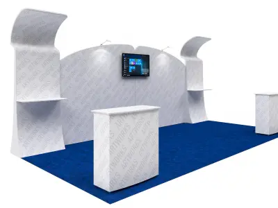 Exhibition booth 10x20ft 3DM011 3D model
