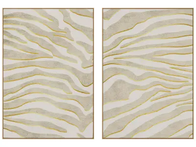 Abstract Painting Frame set 3D model 18