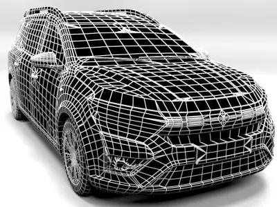 DACIA JOGGER 2023 Low-poly 3D model