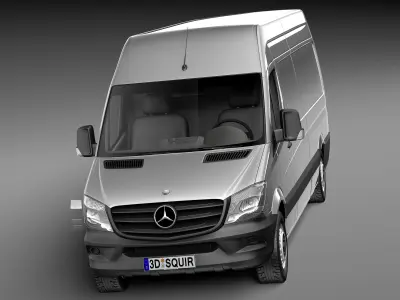 Mercedes-Benz Sprinter long high 2014 3D model