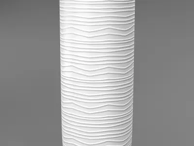Modern White Vase 3D model