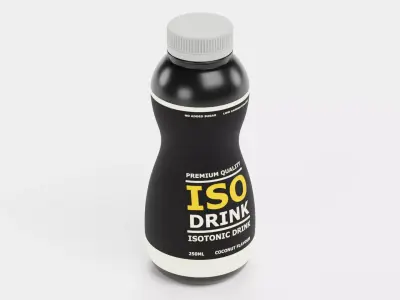 Isotonic Drink - Product Concept Packaging Low-poly 3D model