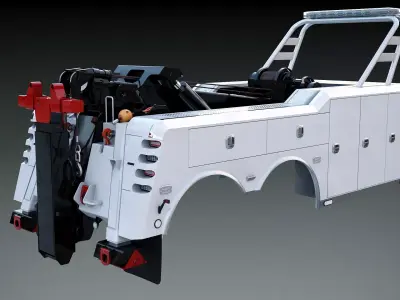  Wrecker Tow body Low-poly 3D model