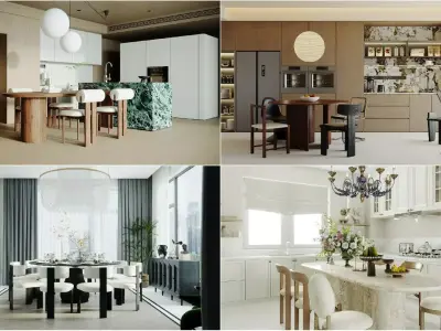 Dining Room Colection 07 for Unreal Engine 3D model