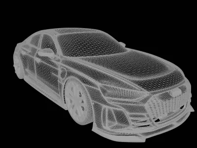 High-Detail Audi e-tron with Custom Body Kit 3D model