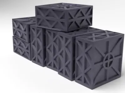 Star Wars Imperial Crate 1-6 scale Hottoys Free 3D print model