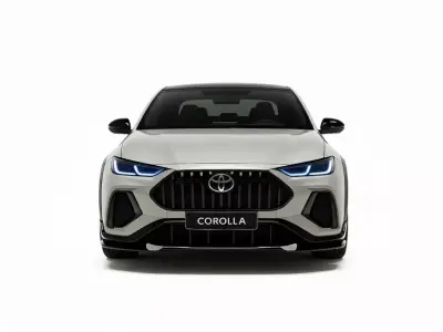 Compact Crossover Sedan Concept Toyota Corolla Themed Low-poly 3D model