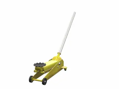 Industrial Car Jack  Low-poly 3D model