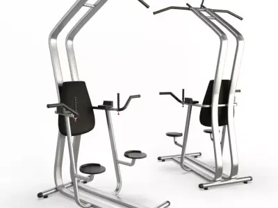 Gym Chin and Dip 3D model