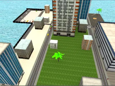 3D Models of Cities  3d models for blender and Unity Low-poly 3D model