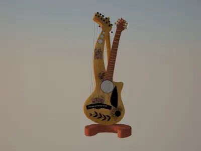 guitar Free low-poly 3D model