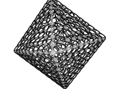 Abstract Geometric Rhombus Octahedron  3D model