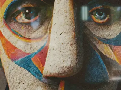 Framed Artwork Picasso Style A2 3D model