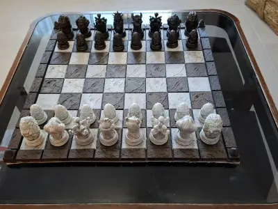 WAYSTONES WITH WAYSTONE CHESS AND BOARD 3D print model