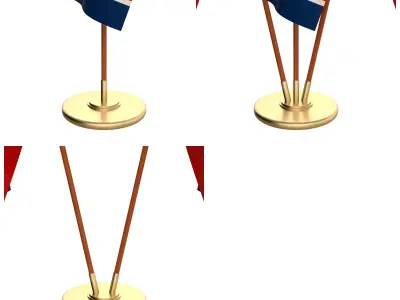Tennessee Flag Pack 3D model