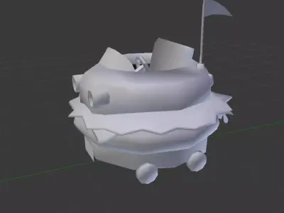 The Patty Wagon Low-poly 3D model