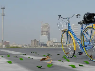 A very realistic bike ready for games and movies Low-poly 3D model