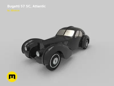 Bugatti 57cs atlantic 3D print model