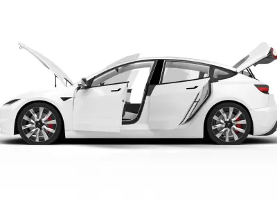 Tesla Model 3 2024 HQ 3d model 3D model