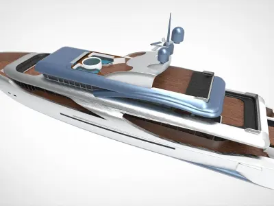 Yacth Modelling 66m to 66cm 3D model