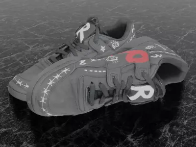 REEBOK WORKOUT x TROUBLE ANDREW 3D SHOES Low-poly 3D model