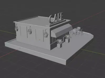 THE CAFE Free 3D model