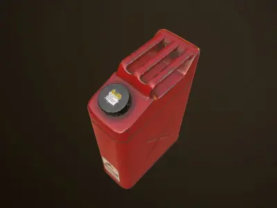 Gas canister Low-poly 3D model
