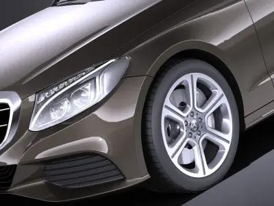 Mercedes Benz C Class W205 2017 estate VRAY 3D model