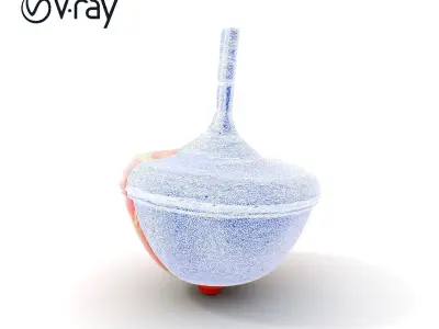 Decorative Spinning Top Model Pack Low-poly 3D model