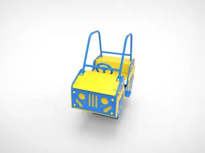 Playground for kids Car 3D model