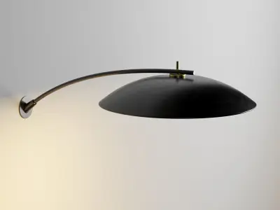 Saya Rakumba Wall Lamp Low-poly 3D model