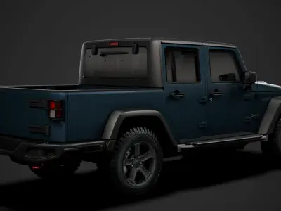 Jeep Gladiator Rubicon Recon JK 2018 3D model